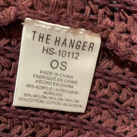 THE HANGER sweater long fringe OS open wine - Picture 7 of 8